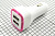 ЗУ авто DC12V - DC5V 2A , 1A, 2 выхода USB с подсветкой