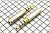 Перех шт 3,5 4pole - гн 2,5  4pole металл gold