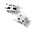 micro USB B 5pin на плату (выводы крепления изогнутые) (B-5 SAD)