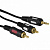  3.5 jack - 2RCA 1.5m Gold