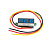 Вольтметр цифровой 0.28-3, 0-100VDC, голубой KZY4094-2