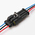 Соединительный разъем 3pin 3*0,3 с проводом 15 см DJ7031 IP67 (штекер+гнездо)